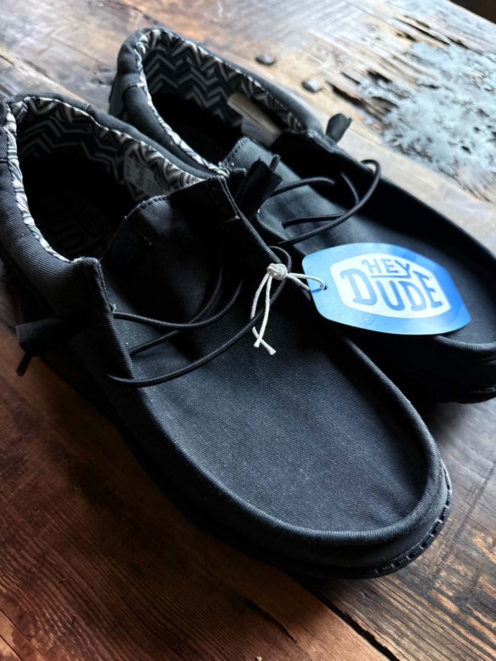 NWT Hey Dude Black Men's Wally Drift Mesh Shoes, M11